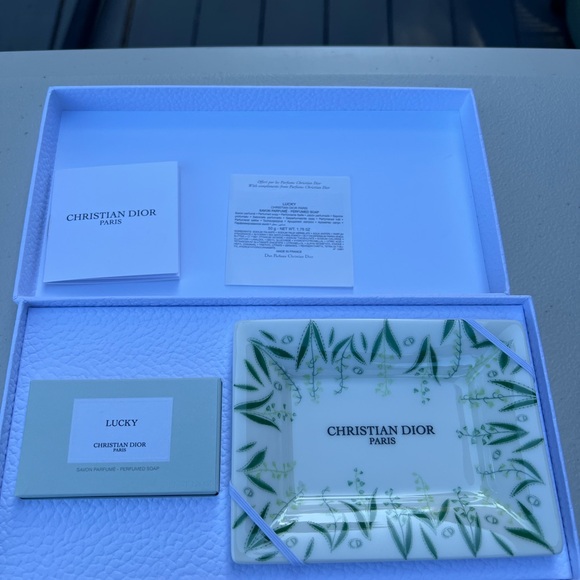 Dior Green and White Bath Accessories Set by Christian Dior NEW - Picture 9 of 10
